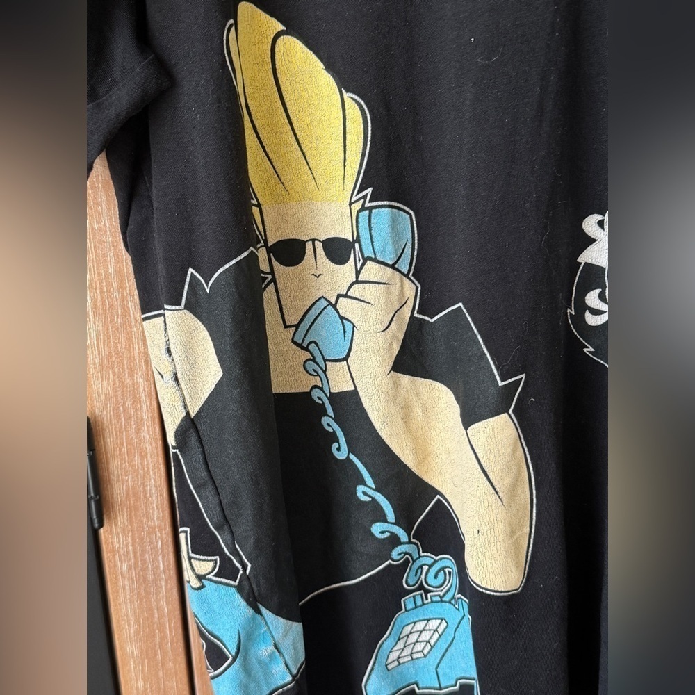Y2K Vintage Cartoon Network Graphic Tee Johnny Bravo Courage dexter Tshirt ed - Picture 4 of 14